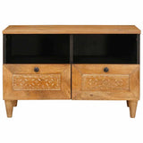 vidaXL TV Cabinets with Drawer Light Brown 70 x 33 x 46 cm Engineered Wood