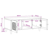 vidaXL Salontafel Lichtbruin 100 x 54 x 40 cm Massief acaciahout