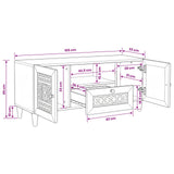 vidaXL TV Eenheden met lade Lichtbruin 105 x 33 x 46 cm Bewerkt hout