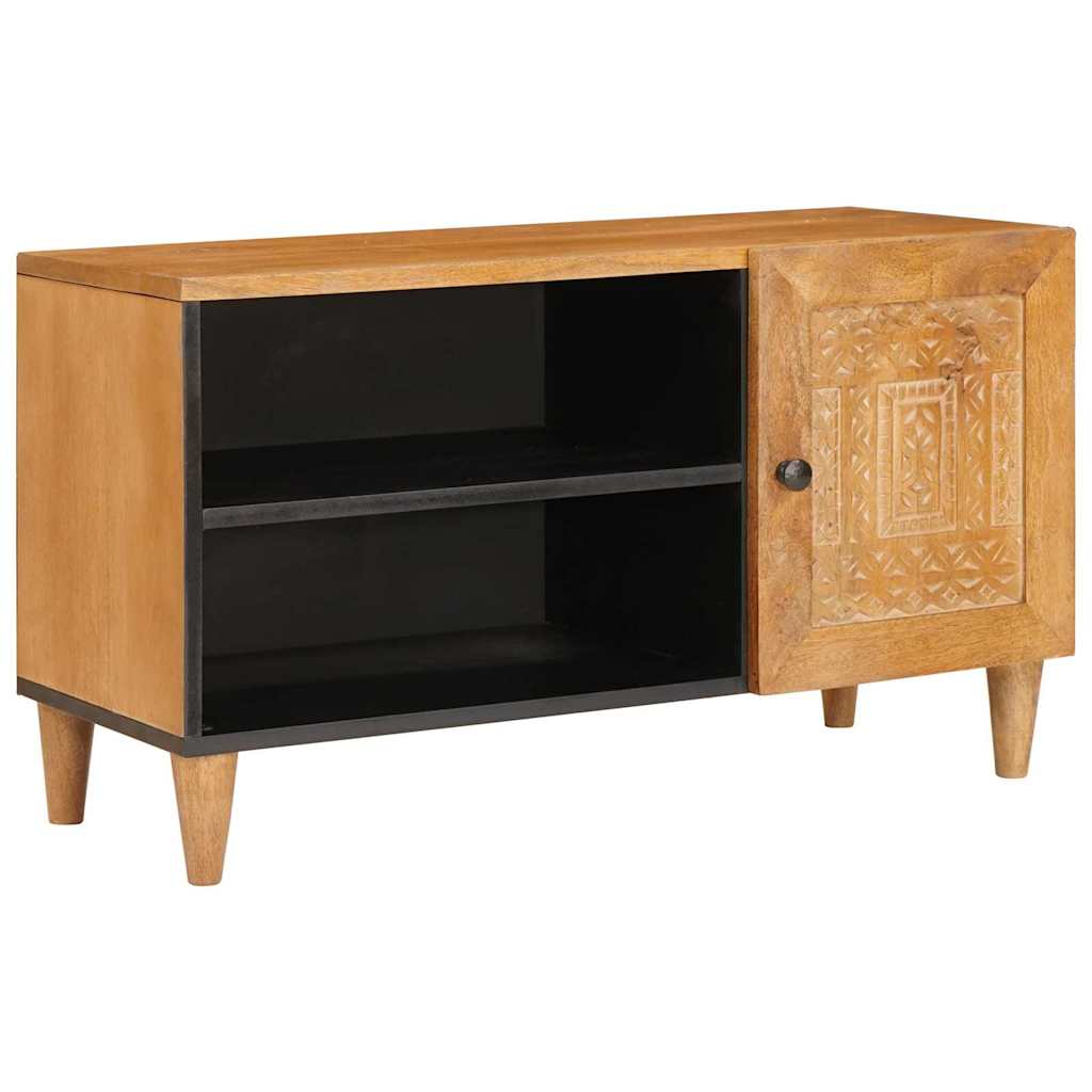 vidaXL TV Eenheden met plank Lichtbruin 80 x 33 x 46 cm Bewerkt hout