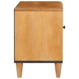 vidaXL TV Eenheden met plank Lichtbruin 80 x 33 x 46 cm Bewerkt hout