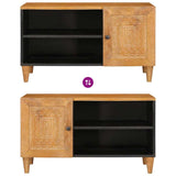 vidaXL TV Eenheden met plank Lichtbruin 80 x 33 x 46 cm Bewerkt hout