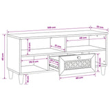 vidaXL TV Cabinets with Drawer Light Brown 105 x 33 x 46 cm Engineered Wood