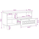 vidaXL TV Eenheden met lade Lichtbruin 80 x 33 x 46 cm Bewerkt hout