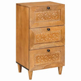 vidaXL Dressoir met lade Lichtbruin 33,5 x 40 x 75 cm