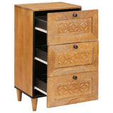 vidaXL Dressoir met lade Lichtbruin 33,5 x 40 x 75 cm