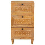 vidaXL Dressoir met lade Lichtbruin 33,5 x 40 x 75 cm