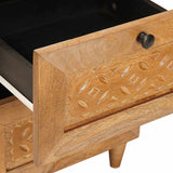 vidaXL Dressoir met lade Lichtbruin 33,5 x 40 x 75 cm