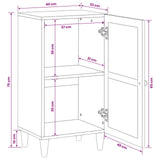 vidaXL Dressoir Lichtbruin Massief mangohout en engineered hout