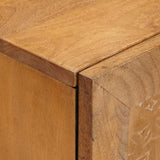 vidaXL Dressoir Lichtbruin Massief mangohout en engineered hout