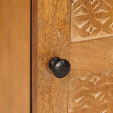 vidaXL Dressoir Lichtbruin Massief mangohout en engineered hout