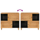 vidaXL Dressoir Lichtbruin 33.5 x 80 x 75 cm