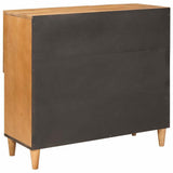 vidaXL Dressoir Lichtbruin 33.5 x 80 x 75 cm