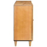vidaXL Dressoir Lichtbruin 33.5 x 90 x 75 cm
