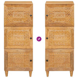 vidaXL Highboard Lichtbruin 40 x 33 x 110 cm massief mangohout