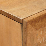 vidaXL Highboard Lichtbruin 40 x 33 x 110 cm massief mangohout