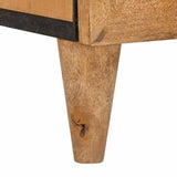 vidaXL Highboard Lichtbruin 60 x 33 x 100 cm massief mangohout