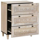 vidaXL Dressoir met lade Lichtbruin 60 x 33 x 75 cm massief mangohout