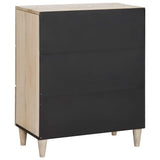 vidaXL Dressoir met lade Lichtbruin 60 x 33 x 75 cm massief mangohout