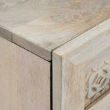 vidaXL Dressoir met lade Lichtbruin 60 x 33 x 75 cm massief mangohout