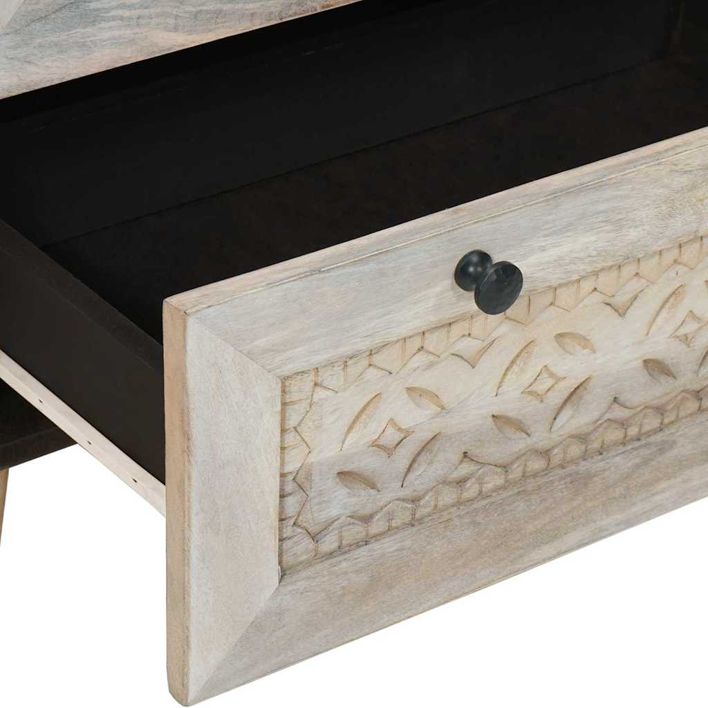 vidaXL Dressoir met lade Lichtbruin 60 x 33 x 75 cm massief mangohout