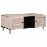 vidaXL Salontafel Lichtbruin 100 x 54 x 40 cm Massief acaciahout