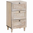 vidaXL Dressoir met lade Lichtbruin 33,5 x 40 x 75 cm