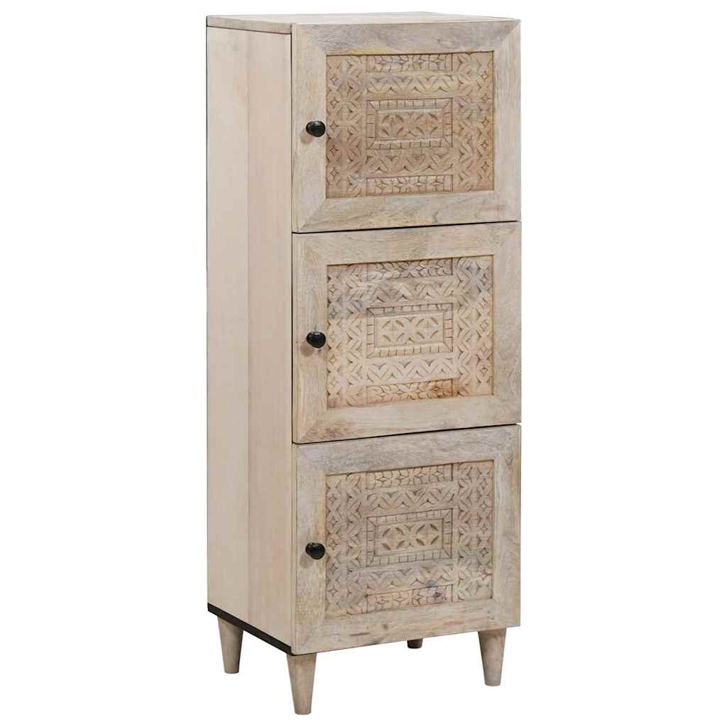 vidaXL Highboard Lichtbruin 40 x 33 x 110 cm massief mangohout