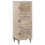 vidaXL Highboard Lichtbruin 40 x 33 x 110 cm massief mangohout