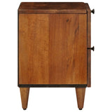 vidaXL Nachtkastje met lade Bruin 40 x 33 x 46 cm Massief Mango Hout
