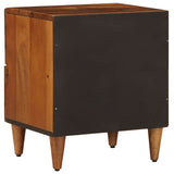 vidaXL Nachtkastje met lade Bruin 40 x 33 x 46 cm Massief Mango Hout