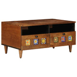 vidaXL TV Kast Walnotenhout 70 x 33 x 46 cm Massief Mango Hout