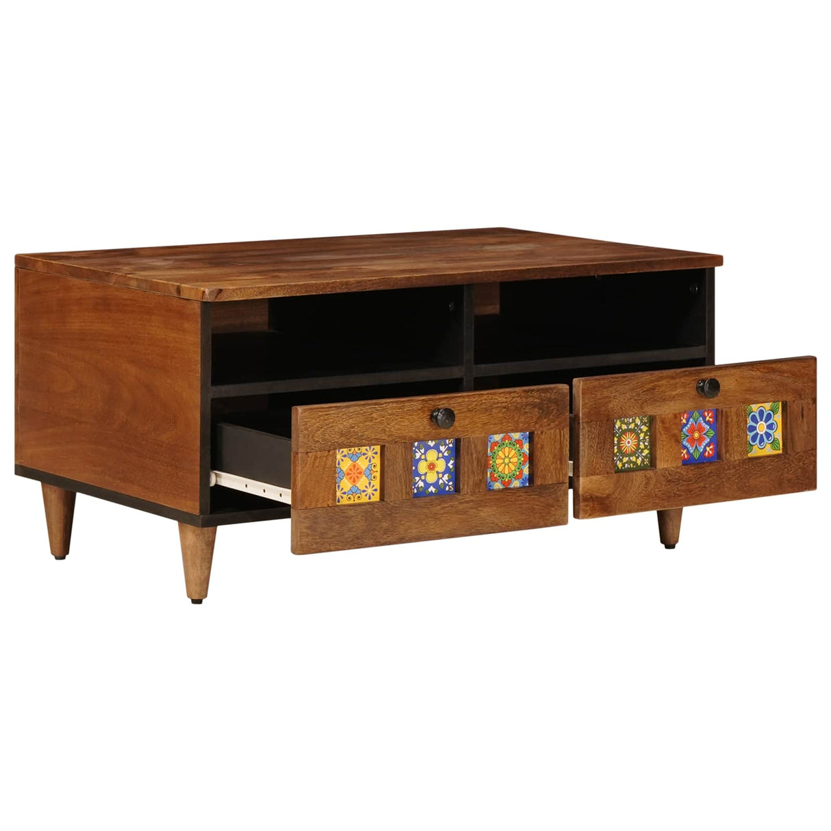vidaXL TV Kast Walnotenhout 70 x 33 x 46 cm Massief Mango Hout