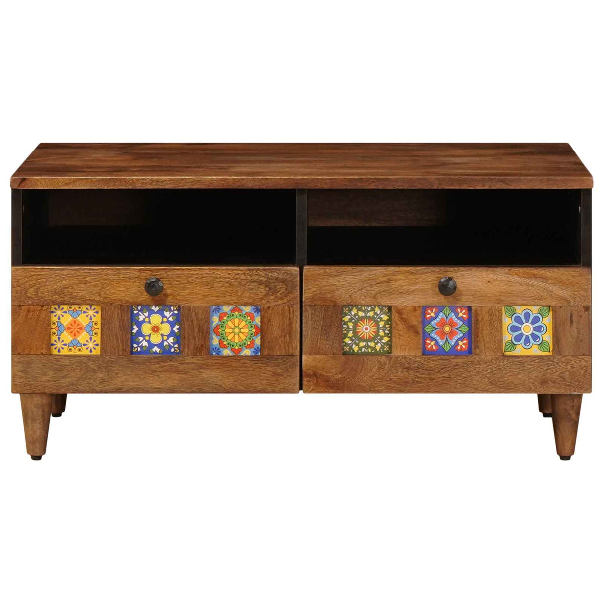 vidaXL TV Kast Walnotenhout 70 x 33 x 46 cm Massief Mango Hout