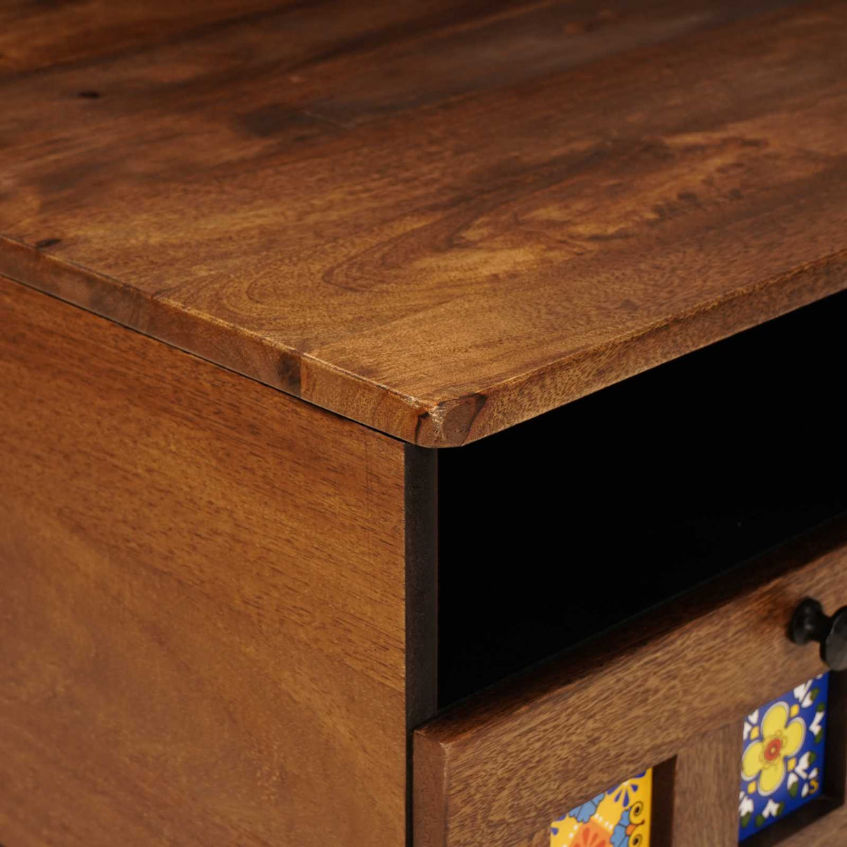 vidaXL TV Kast Walnotenhout 70 x 33 x 46 cm Massief Mango Hout