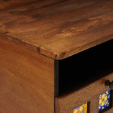 vidaXL TV Kast Walnotenhout 70 x 33 x 46 cm Massief Mango Hout