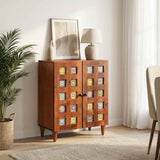 vidaXL Dressoir Walnotenhout 60 x 33 x 75 cm Massief Mango Hout