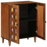 vidaXL Dressoir Walnotenhout 60 x 33 x 75 cm Massief Mango Hout
