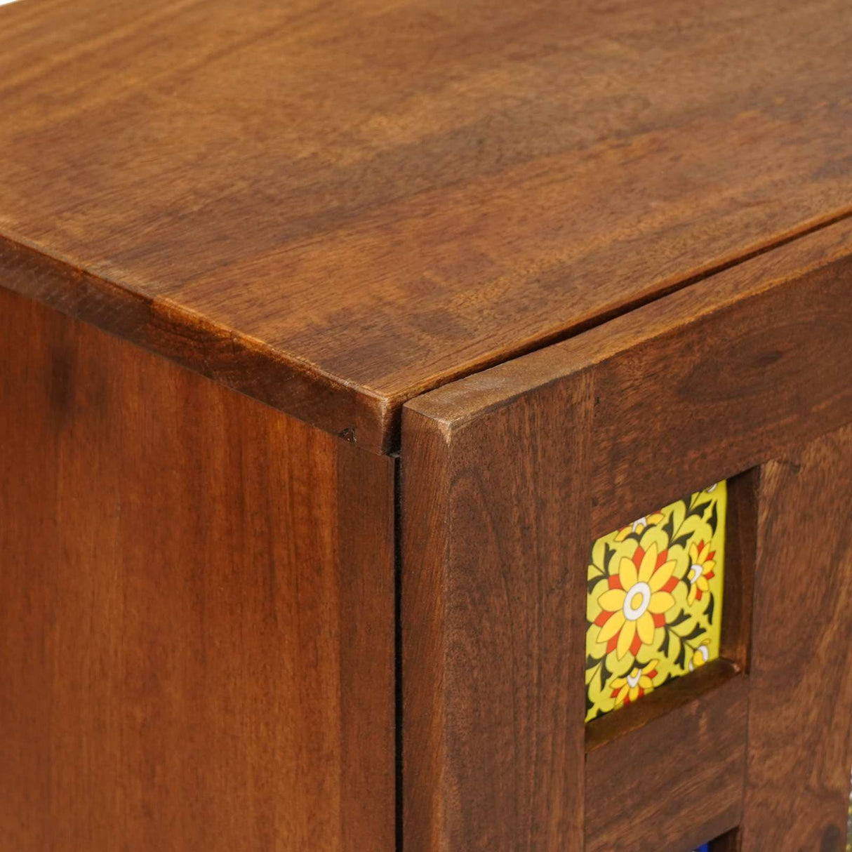 vidaXL Dressoir Walnotenhout 60 x 33 x 75 cm Massief Mango Hout