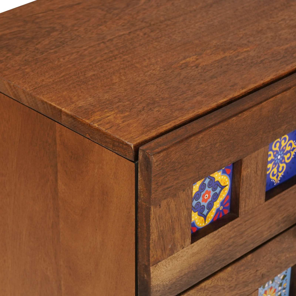 vidaXL Nightstand with Drawer Brown 50 x 33 x 62 cm Solid Mango Wood