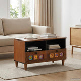 vidaXL Coffee Table with Drawer Brown 80 x 54 x 40 cm Solid Mango Wood