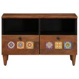 vidaXL Coffee Table with Drawer Brown 80 x 54 x 40 cm Solid Mango Wood