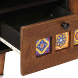 vidaXL Coffee Table with Drawer Brown 80 x 54 x 40 cm Solid Mango Wood