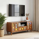 vidaXL TV Kast Walnotenhout 105 x 33 x 46 cm Massief Mango Hout