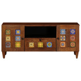 vidaXL TV Kast Walnotenhout 105 x 33 x 46 cm Massief Mango Hout