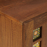vidaXL TV Kast Walnotenhout 105 x 33 x 46 cm Massief Mango Hout