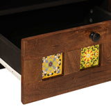 vidaXL TV Kast Walnotenhout 105 x 33 x 46 cm Massief Mango Hout