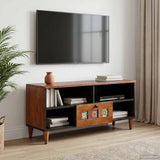 vidaXL TV Kast Walnotenhout 100 x 33 x 46 cm Massief Mango Hout