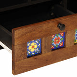 vidaXL TV Kast Walnotenhout 100 x 33 x 46 cm Massief Mango Hout