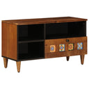 vidaXL TV Kast Walnotenhout 80 x 33 x 46 cm Massief Mango Hout